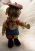 UNUSUAL STEIFF CLOWNIE WITH  BUTTON AND TAGS. 1952-53  7" HIGH.