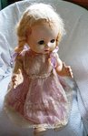 VINTAGE 1950'S HARD PLASTIC WALKING FLIRTY EYED  DOLL  MADE IN NEW ZEALAND BY PEDIGREE  20" HIGH