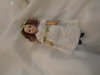 LOVELY LITTLE ANTIQUE GOEBEL GERMAN BISQUE HEAD 5" DOLL'S HOUSE DOLL WITH CLOSED MOUTH.